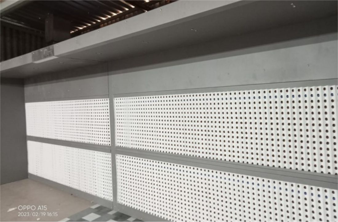 dry type paint booth